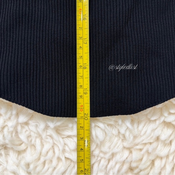 Zara Basic Extrafine Knit Sweater Black M NWOT - Picture 5 of 5